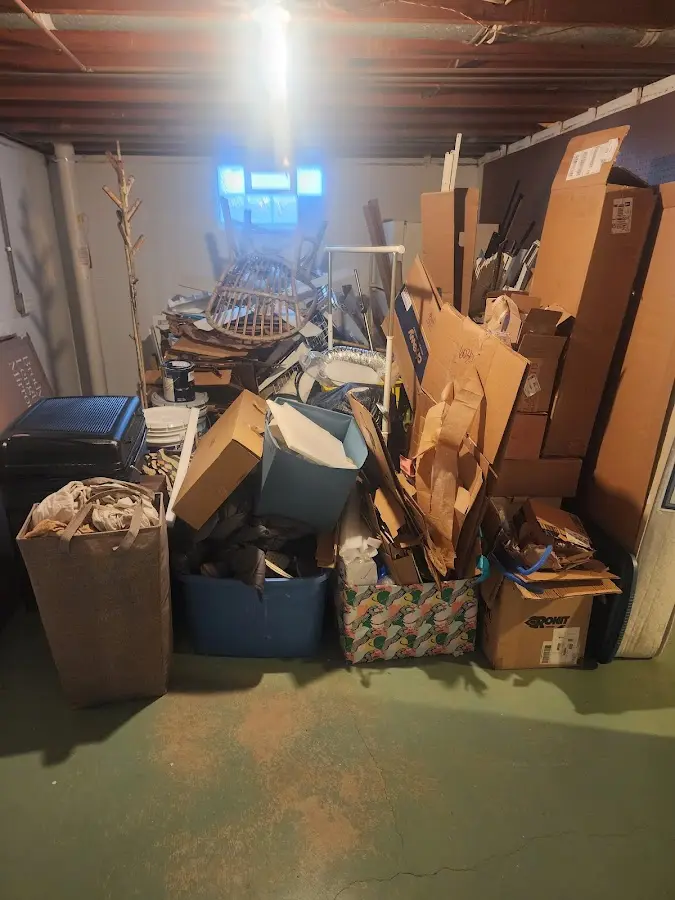 Roll-off dumpster container at job site for 8 Yard Dumpster Rental in Auburn